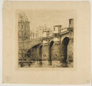 Pont-Neuf, París de Charles Meryon