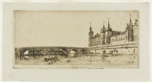 Pont-au-Change, París de Charles Meryon
