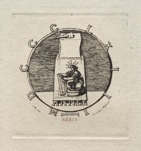 Rebus: Aquí yace la antigua vendetta, 1863 de Charles Meryon