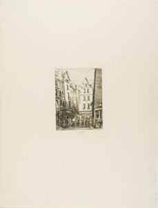 Rue Pirouette aux Halles, París de Charles Meryon