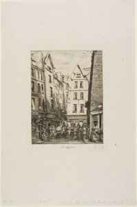 Rue Pirouette aux Halles, París de Charles Meryon