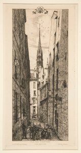 Rue des Chanters de Charles Meryon