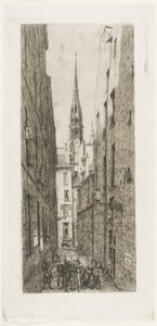 Calle de los Cantores, París de Charles Meryon