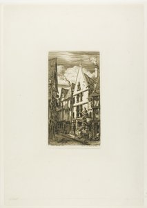 Rue des Toiles, Bourges de Charles Meryon