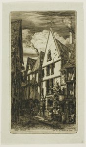 Calle de las Telas, Bourges de Charles Meryon