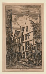 Calle de las telas, ? burgos de Charles Meryon