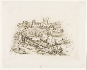 Ruinas del Castillo de Pierrefonds de Charles Meryon