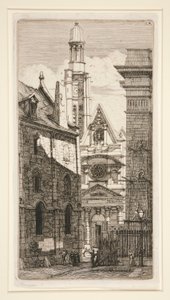 Saint-Étienne-du-Mont de Charles Meryon