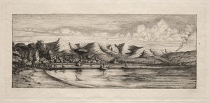 Pesca en el Sena frente a Charcoal Burner