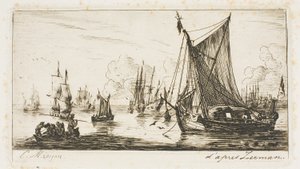 Pescadores del Mar del Sur de Charles Meryon