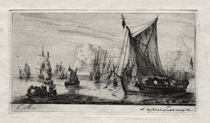 Pescadores del Mar del Sur, 1850 de Charles Meryon