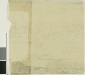 Estudio para San Francisco, sección central derecha de Charles Meryon