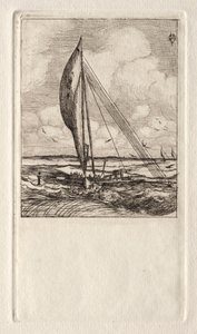 Proa de navegación rápida, Archipiélago de Mulgrave, Oceanía de Charles Meryon
