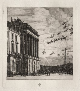 El Almirantazgo, París de Charles Meryon