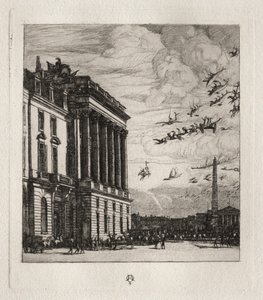 El Almirantazgo, París, 1865 de Charles Meryon