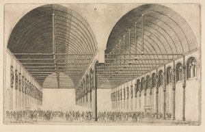 La antecámara del Palacio de Justicia, París, 1855 de Charles Meryon