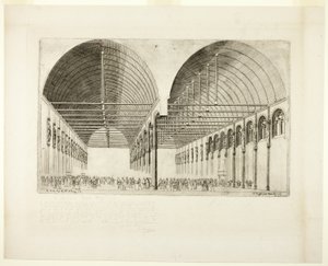 La Antesala del Palais de Justice, París de Charles Meryon