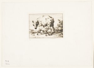 La oveja con dos corderos de Charles Meryon
