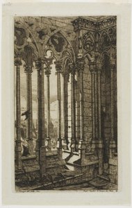 La galería de Notre-Dame, París de Charles Meryon