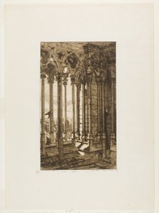 La galería de Notre-Dame, París de Charles Meryon