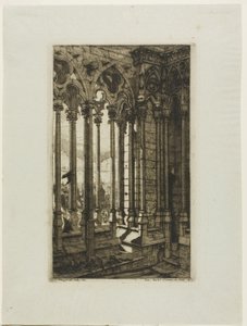 La galería de Notre-Dame, París de Charles Meryon