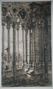 La Galería de Notre-Dame, París de Charles Meryon