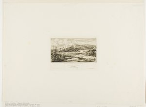 La Pequeña Colonia Francesa en Akaroa, 1845 de Charles Meryon