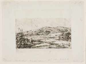 La pequeña colonia francesa de Akaroa, 1845 de Charles Meryon