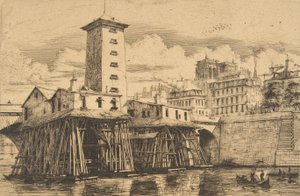 La Bomba de Notre-Dame, París, 1852 de Charles Meryon