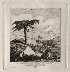La cabaña del viejo soldado colono en Akaroa, 1845, 1866