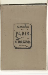 Titelblad en el álbum Eaux-fortes sur Paris Grabados en París (título de la serie) de Charles Meryon