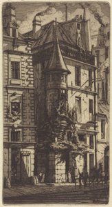 Tourelle de la Rue de la Tixéranderie, París de Charles Meryon