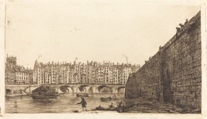 Le Pont-au-Change, París, hacia 1784 de Charles Meryon after Victor Jean Nicolle