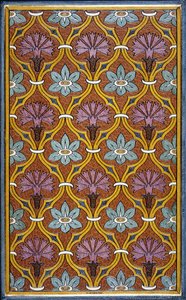 Cubierta interior con diseño floral de Charles Meunier