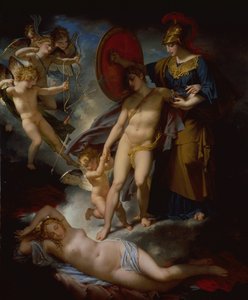 La sabiduría defendiendo a la juventud contra el amor de Charles Meynier