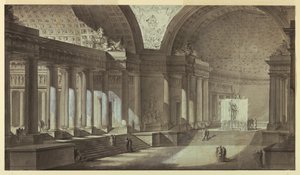 Fantasía Arquitectónica: Interior del Templo de Atenea