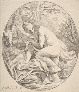 Diana en el baño, 1744 de Charles Michel Ange Challe