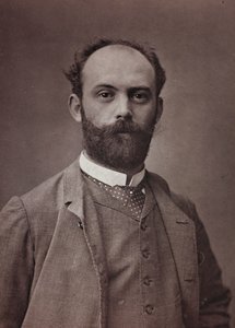 Album Artistique et Biographique, 6me année, Salon 1885; retrato del pintor francés Ernest Bordes (1852-1914)