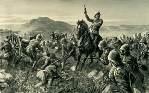 Lord Methuen reuniendo sus fuerzas rotas en Tweebosch, 1902 de Charles Mills Sheldon