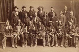 Delegación Sioux, 1891 (foto) de Charles Milton Bell