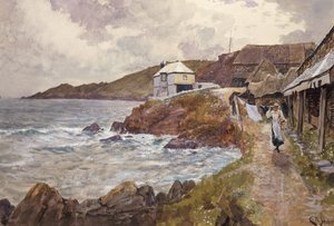 Escena costera de Charles Napier Hemy