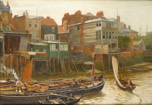 El Támesis en Cold Harbour, Blackwall, 1896