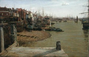 El Támesis en Limehouse de Charles Napier Hemy