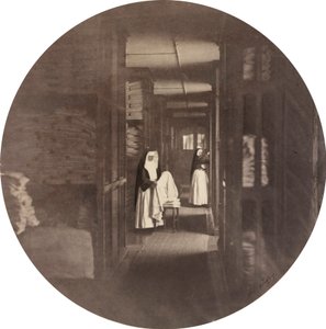 Asile Impérial de Vincennes: la sala de la ropa blanca, 1859 (foto) de Charles Nègre