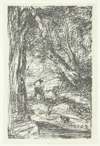 Le bucheron, posiblemente 1857, impreso en 1982 de Charles Nègre