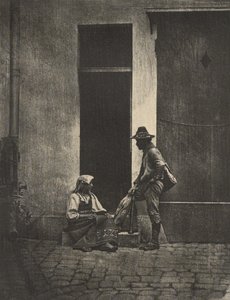 [Pifferari volviendo a casa]. de Charles Nègre