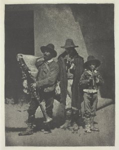 Músicos Callejeros de Pie