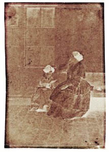 Mujeres en un patio