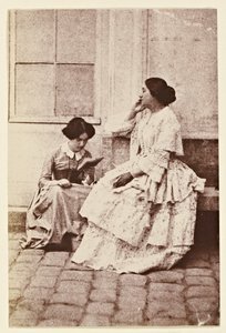 Mujeres en un Patio de Charles Nègre