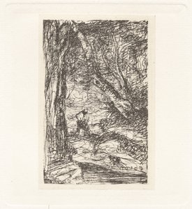 Plancha XI – El Leñador de Charles Nègre, Jean Baptiste Camille Corot, André Jammes